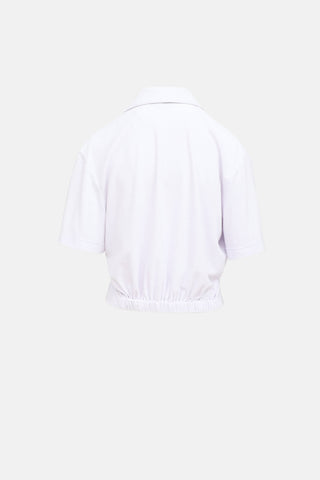Tibi Dry Loop Terry Easy Polo Shirt