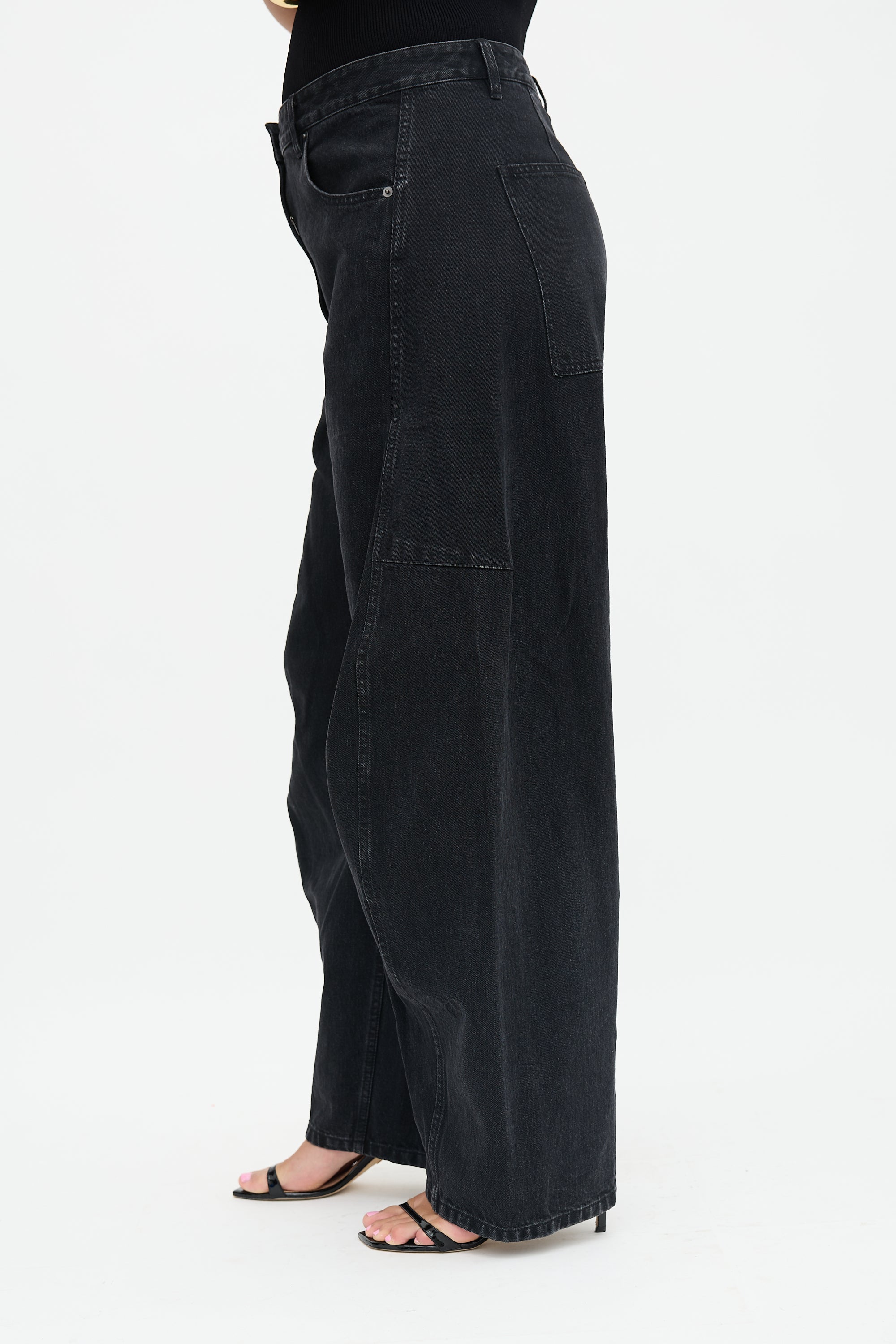 Tibi Sid Wide Barrel Jeans