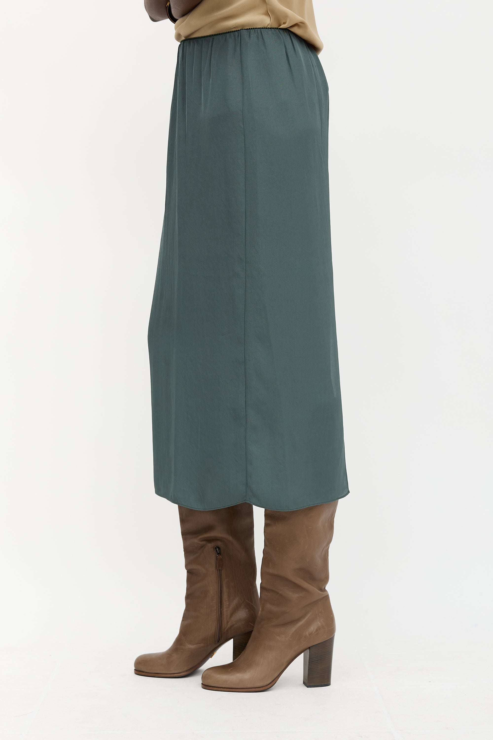 Tibi Slip Midi Skirt