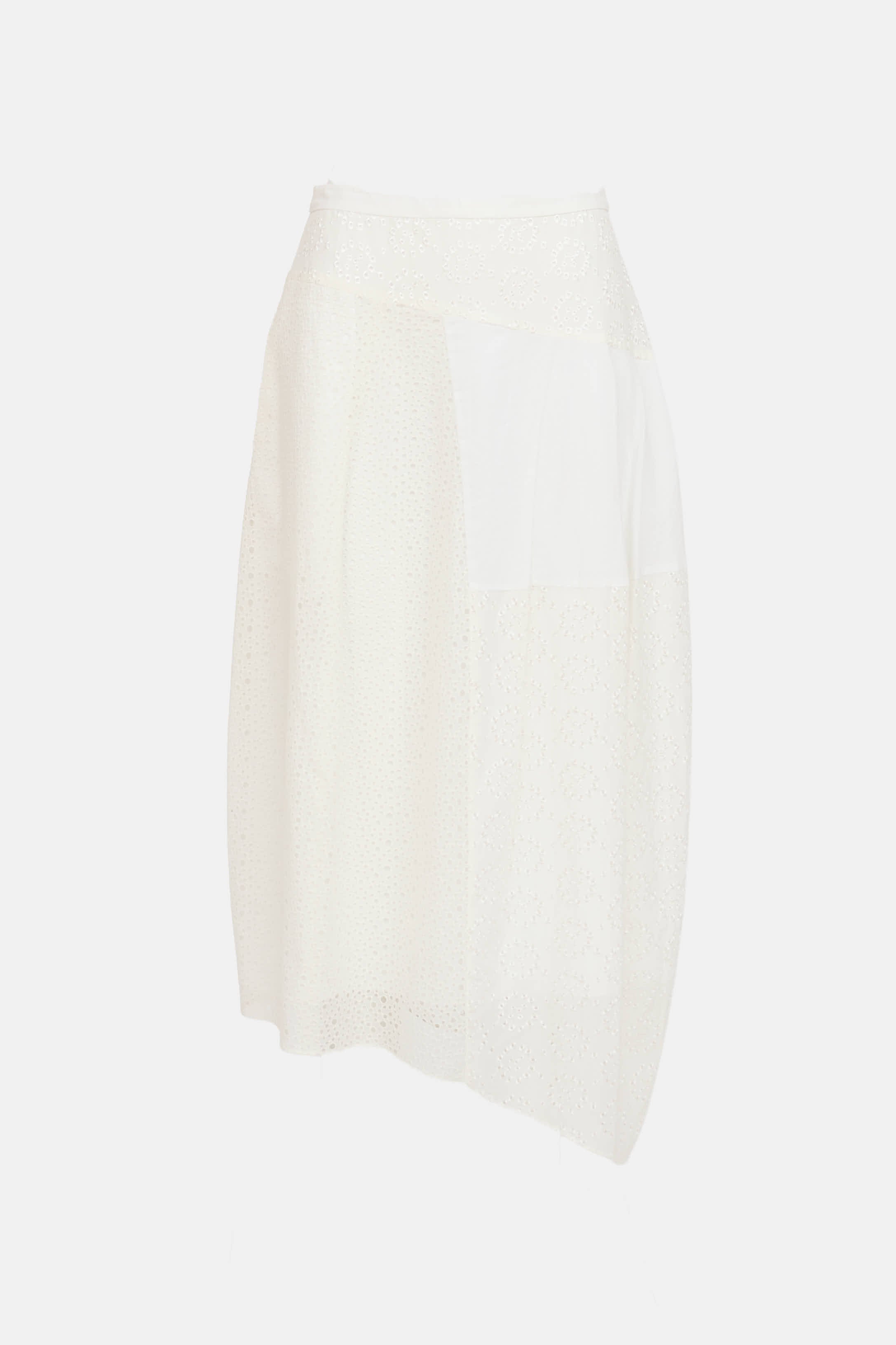 Tibi Cotton Eyelet Skirt