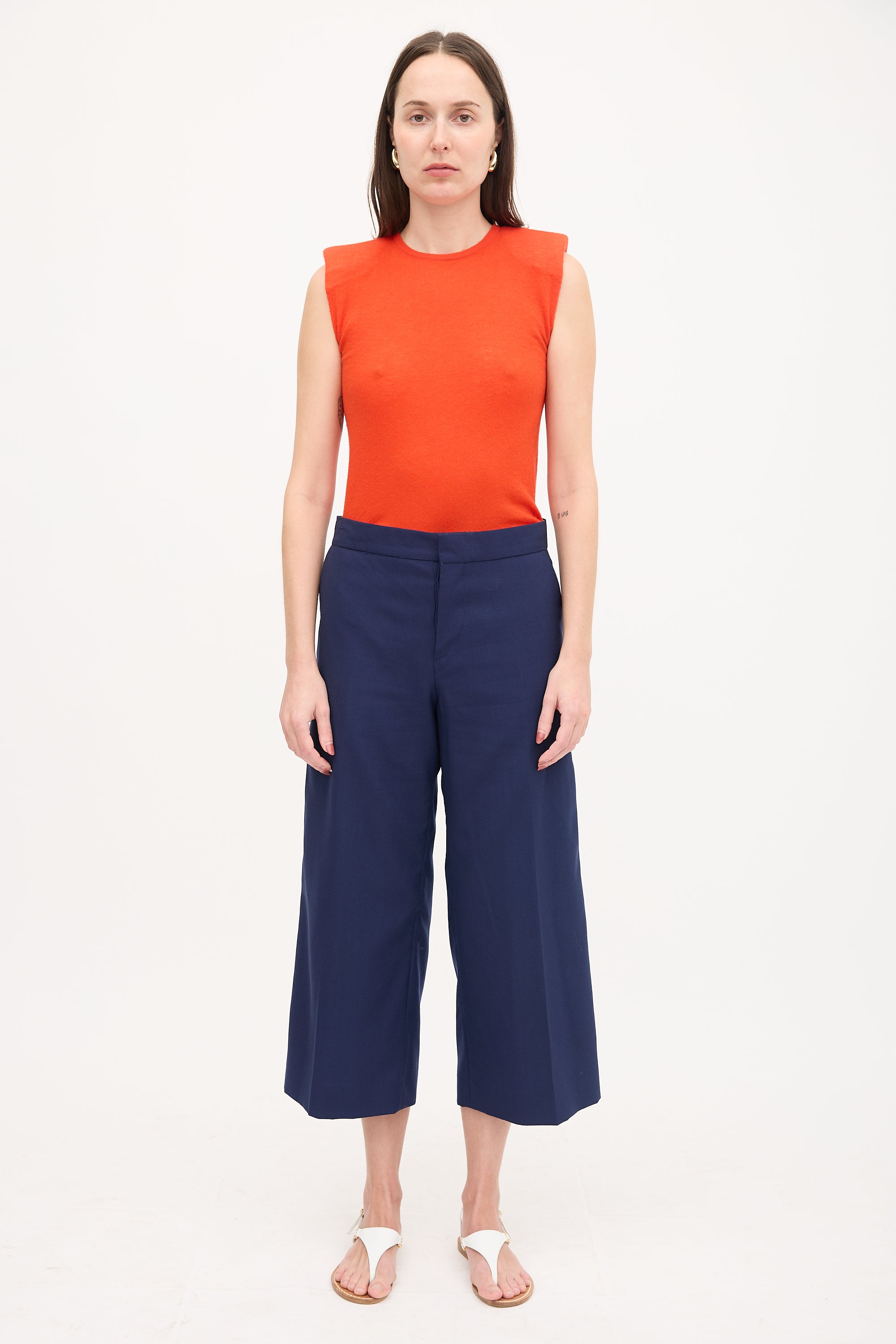Tibi Wool Knit Padded Top