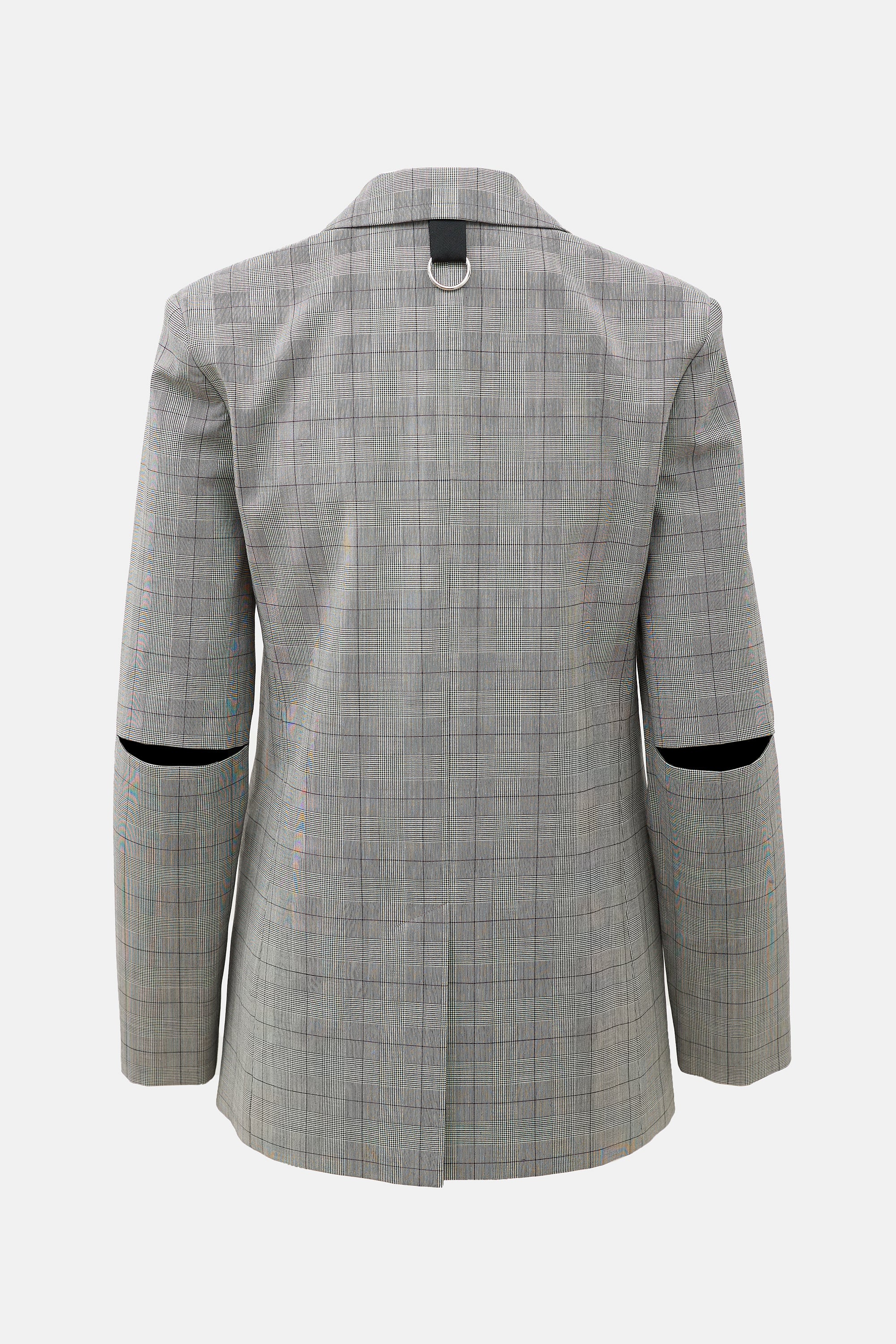 Tibi Wool Marlon Check Blazer