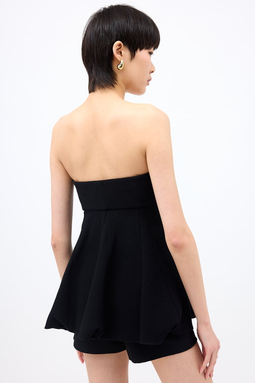 Tibi Wool Crepe Melee Top