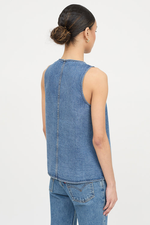 Tibi Button Sleeveless Vest