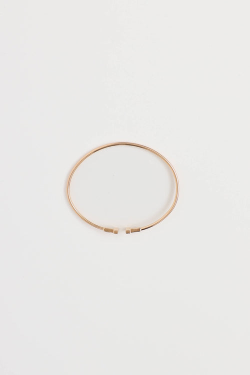Tiffany & Co. 18K Rose Gold Narrow T Wire Bracelet