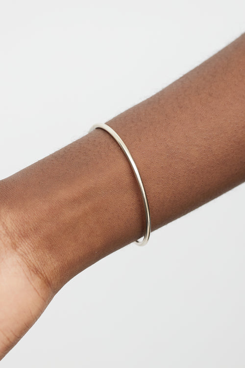Tiffany & Co. 18K White Gold T Wire Bracelet