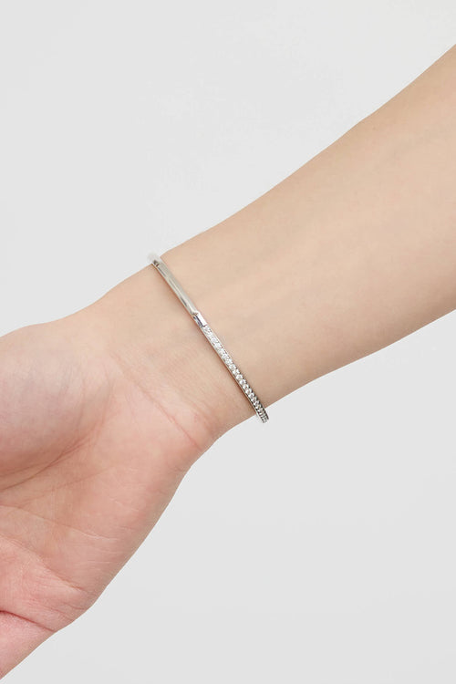 Tiffany & Co.18K White Gold & Diamond T1 Narrow Bracelet