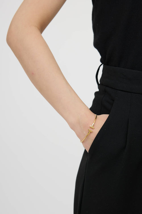 Tiffany & Co.18K Yellow Gold T Wire Bracelet