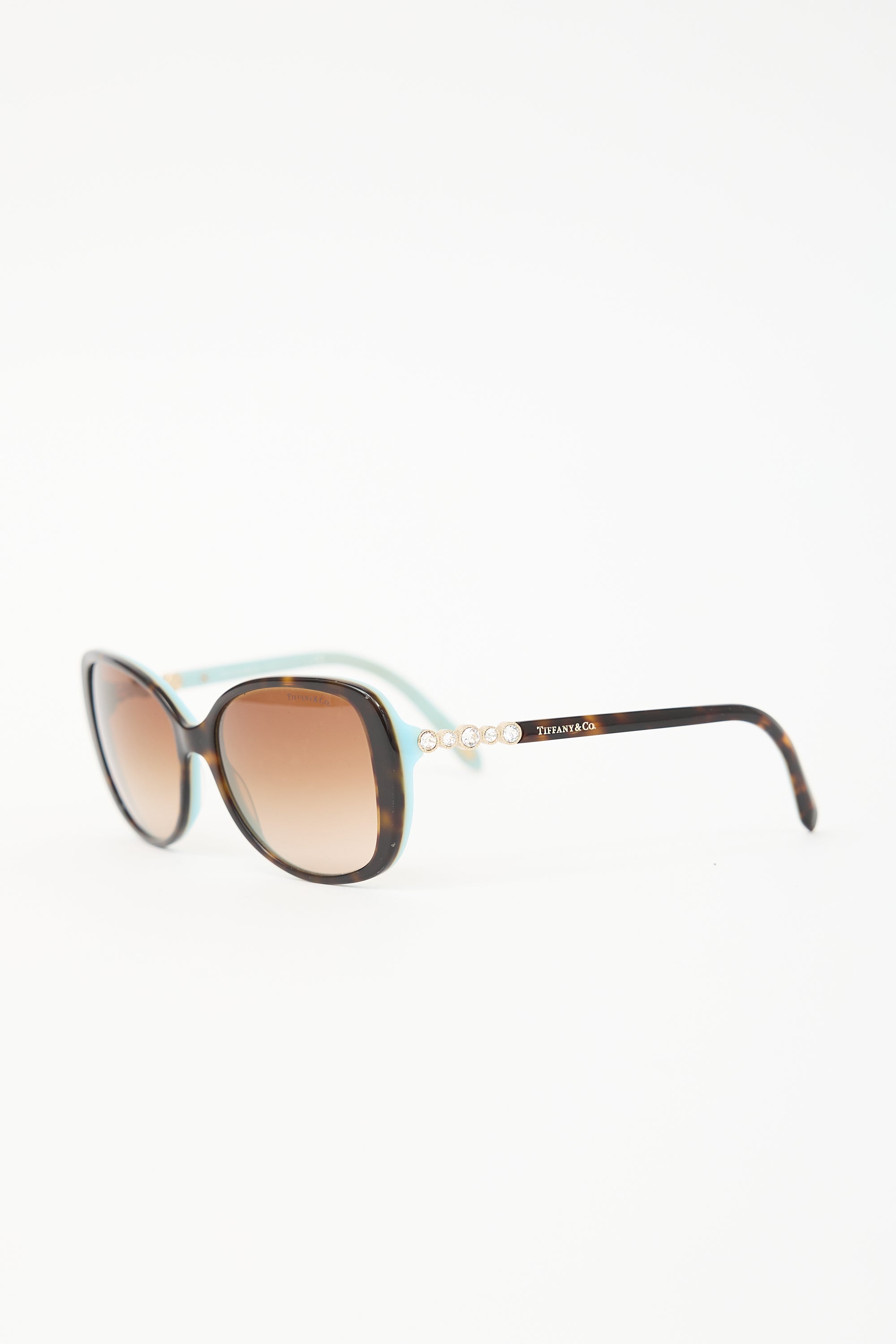 Tiffany & Co. TF4121 Embellished Rectangular Sunglasses
