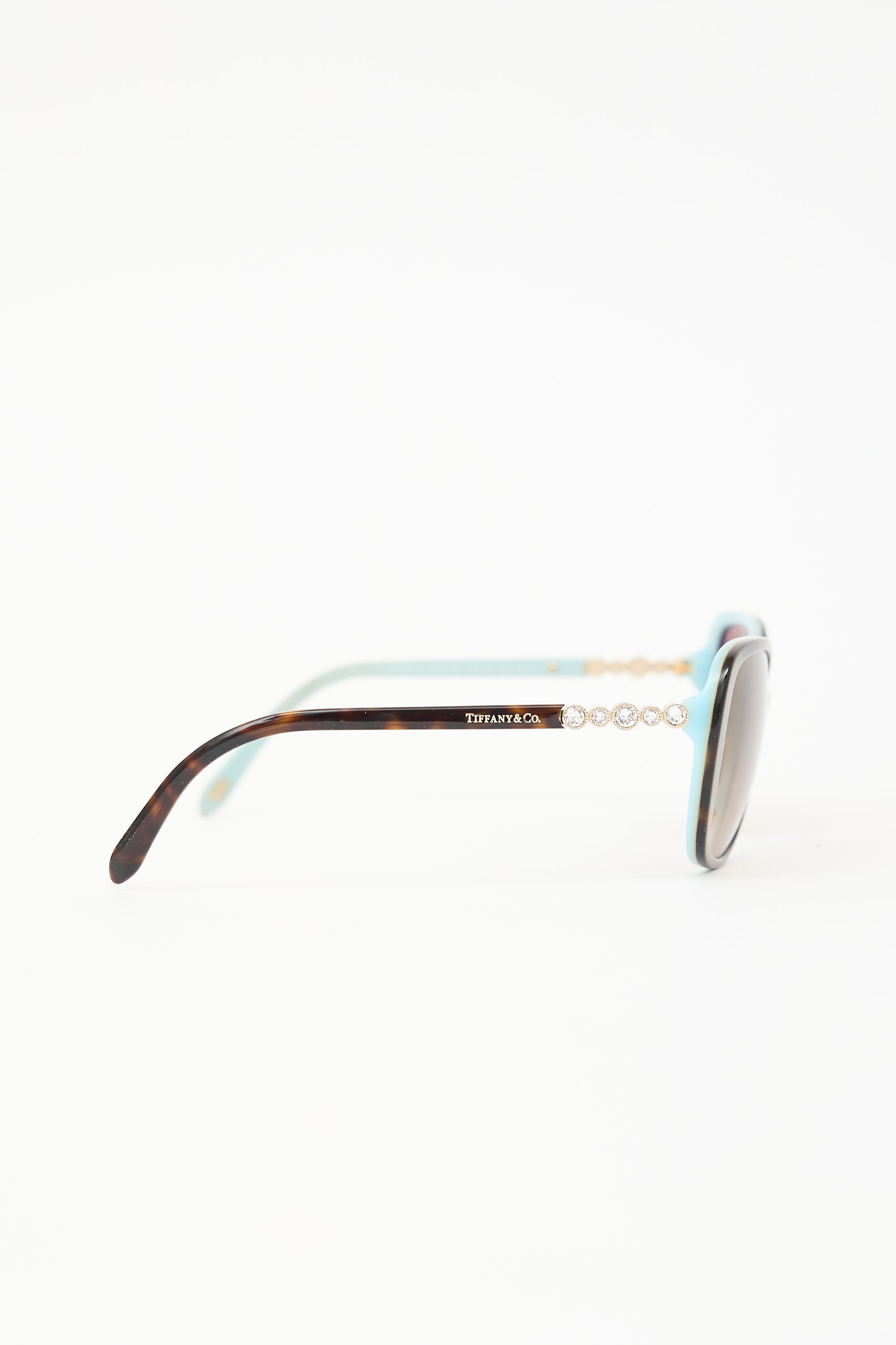 Tiffany & Co. TF4121 Embellished Rectangular Sunglasses