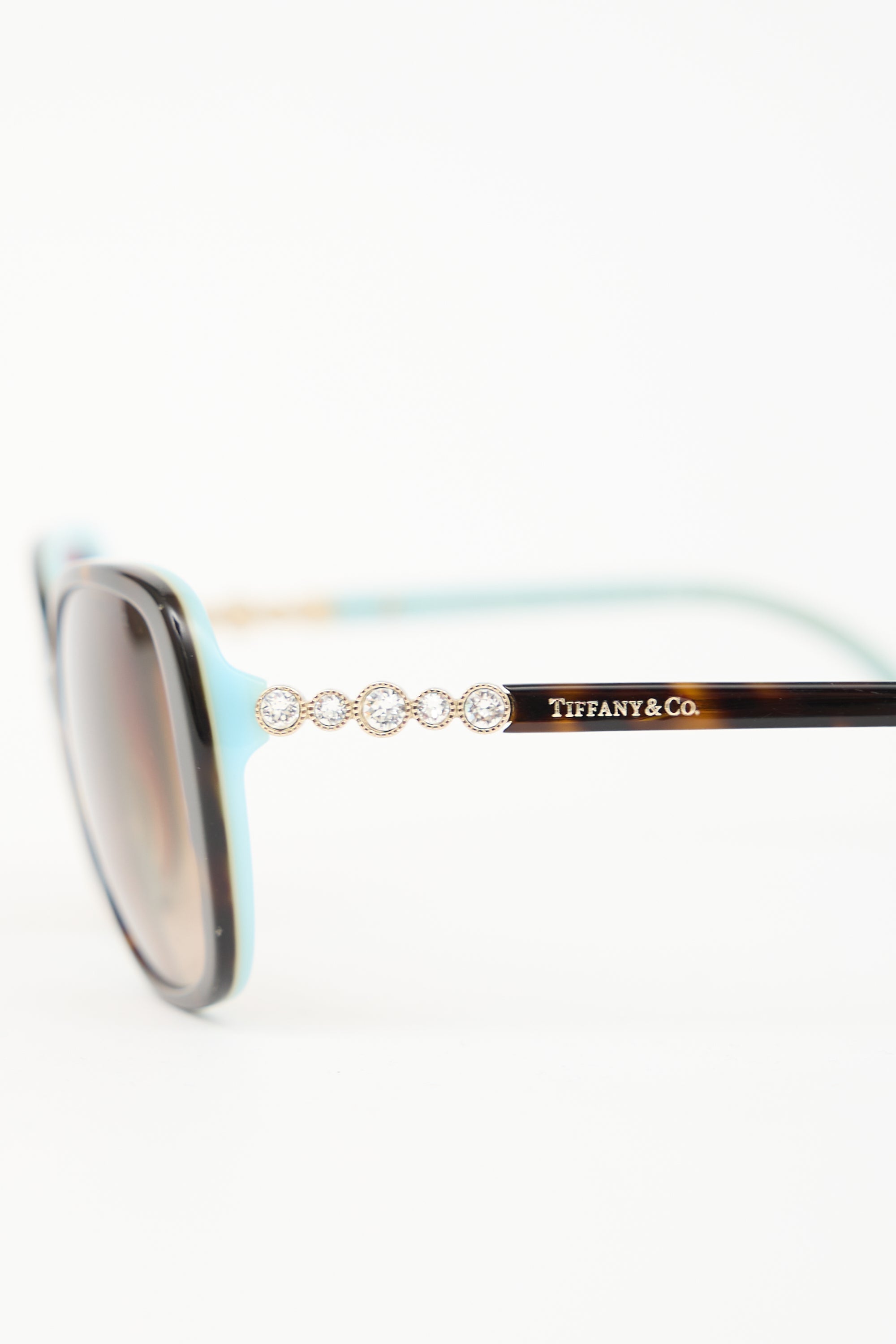 Tiffany & Co. TF4121 Embellished Rectangular Sunglasses