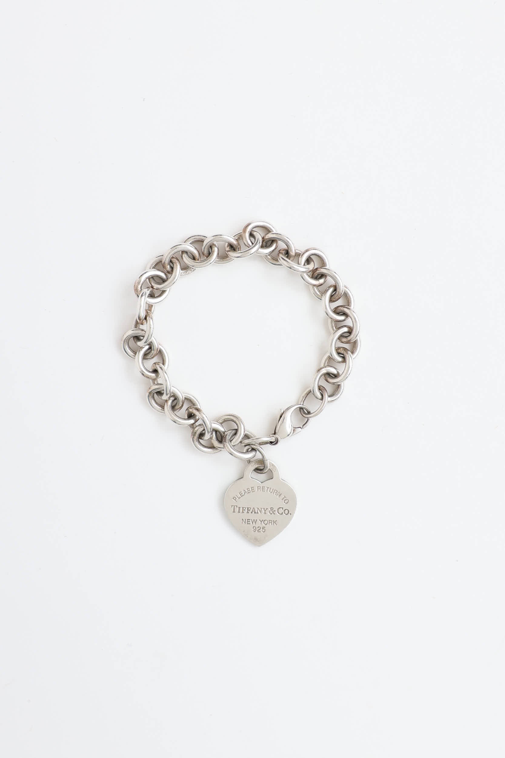 Tiffany & Co.Sterling Silver Enamel Heart Tag Bracelet
