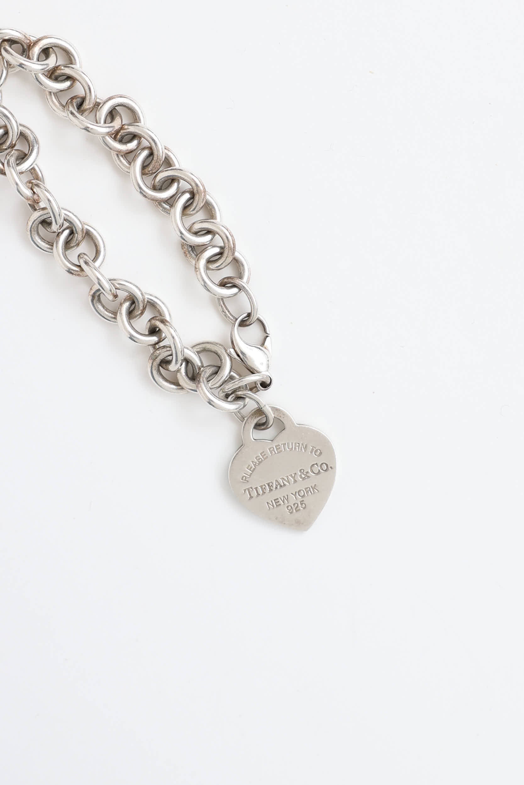 Tiffany & Co.Sterling Silver Enamel Heart Tag Bracelet