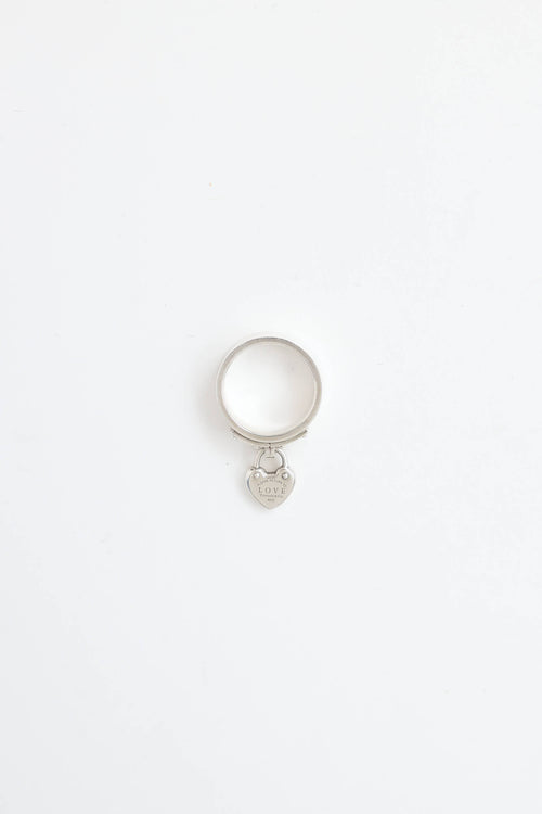 Tiffany & Co.Sterling Silver Love Heart Lock Ring