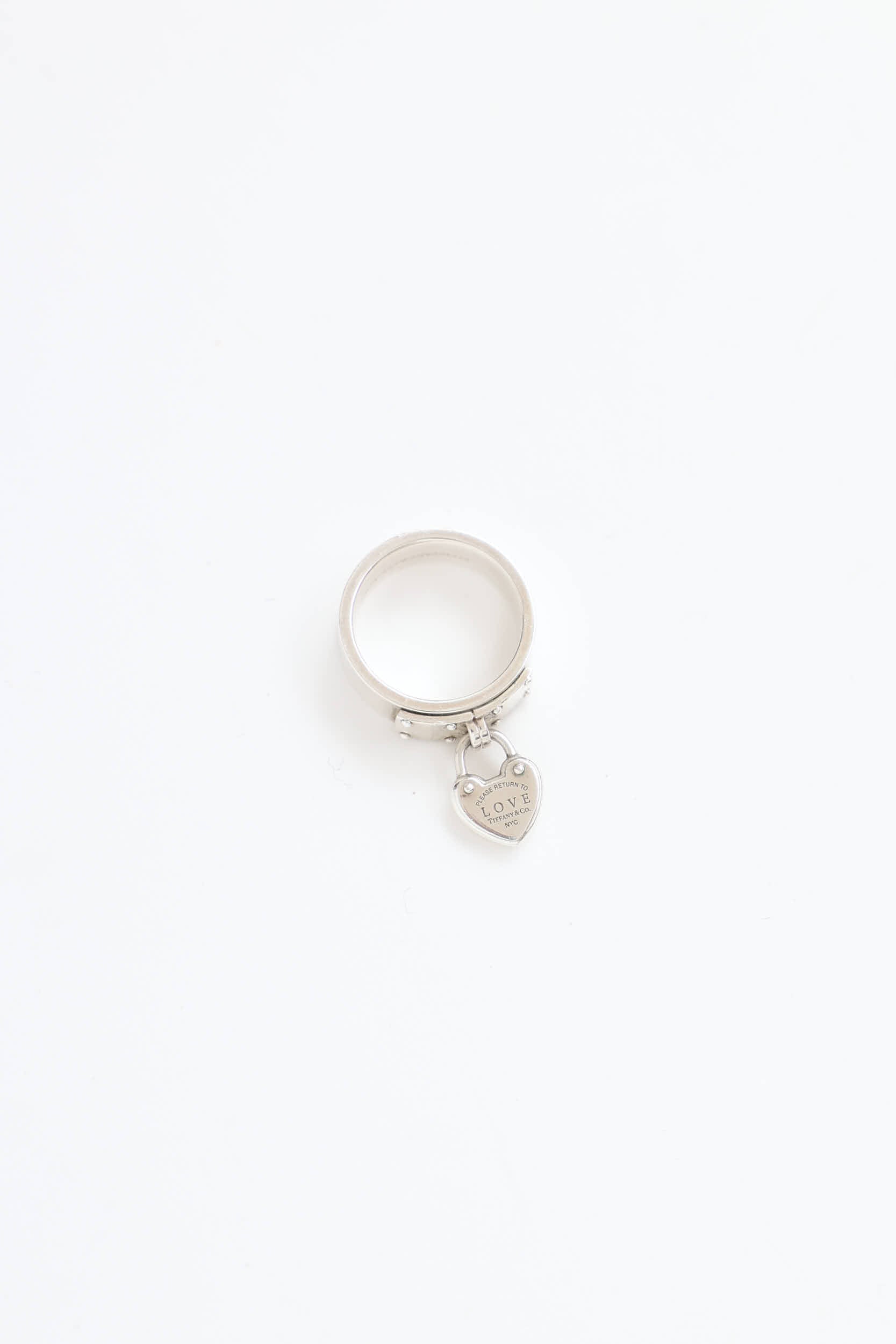 Tiffany & Co.Sterling Silver Love Heart Lock Ring