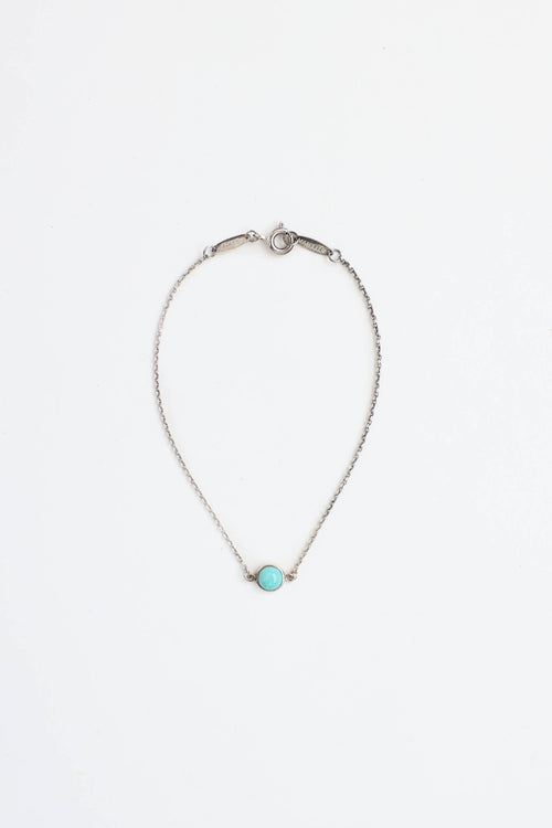 Tiffany & Co.Elsa Peretti Sterling Silver By The Yard Turquoise Bracelet