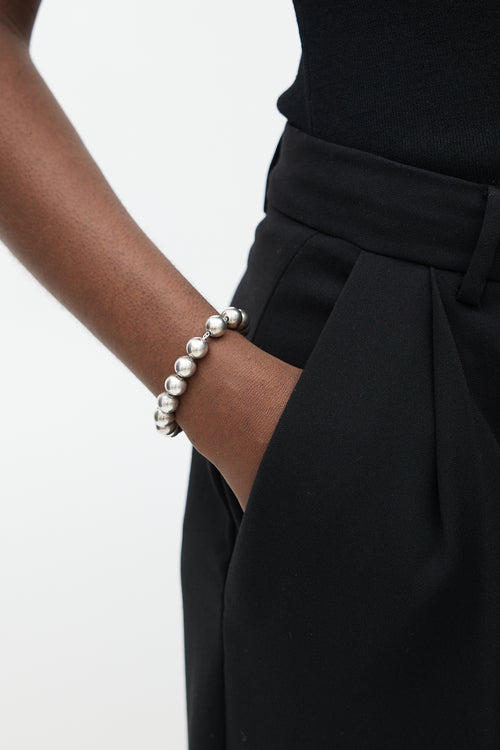 Tiffany & Co. Sterling Silver HardWear Ball Bracelet