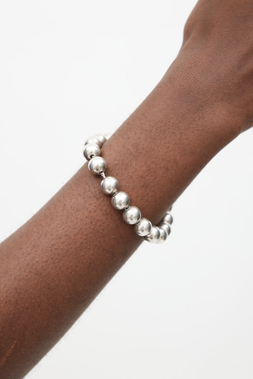 Tiffany & Co. Sterling Silver HardWear Ball Bracelet