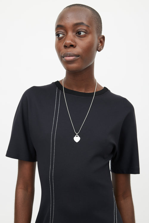 Tiffany & Co. Sterling Silver Return To Tiffany Metal Bead Necklace
