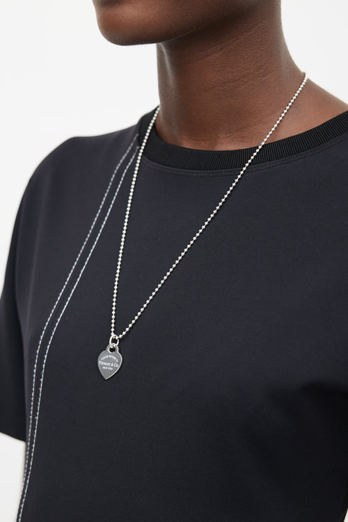 Tiffany & Co. Sterling Silver Return To Tiffany Metal Bead Necklace