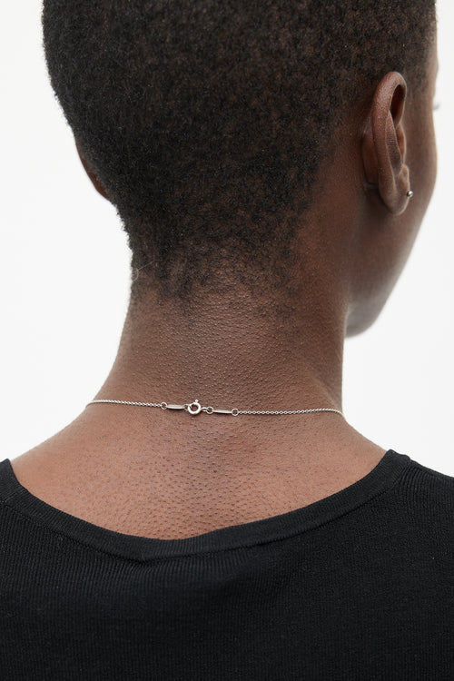 Tiffany & Co. x Elsa Perreti Sterling Silver T Cursive Necklace