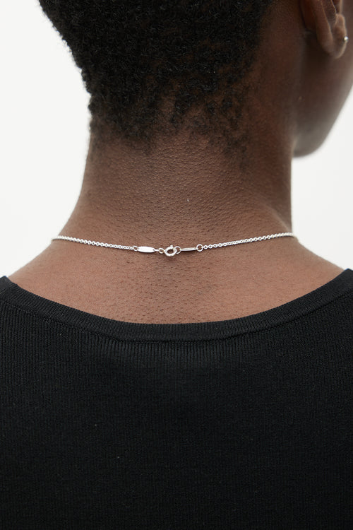 Tiffany & Co. x Elsa Peretti Sterling Silver Triple Open Heart Necklace
