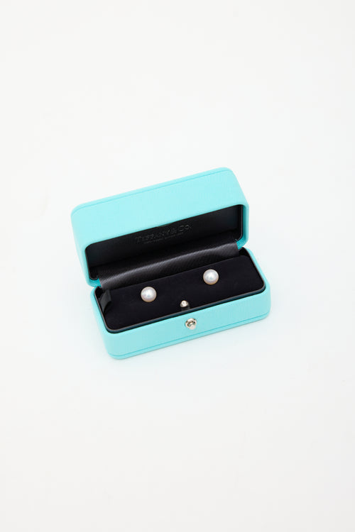 Tiffany & Co. Sterling Silver & Pearl Earrings