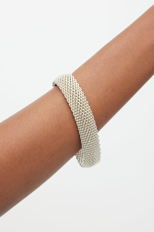 Tiffany & Co. Silver Somerset Mesh Bracelet