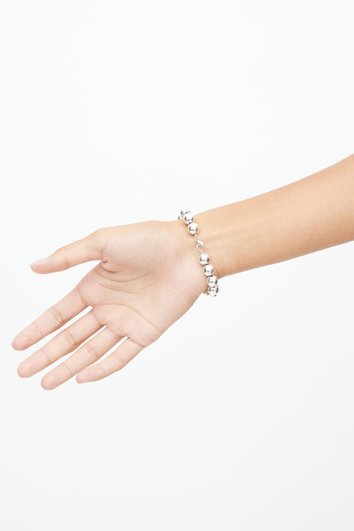 Tiffany & Co. Sterling Silver HardWear Ball Tag Bracelet