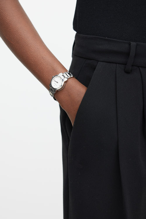 Burberry Silver & White Heritage Watch