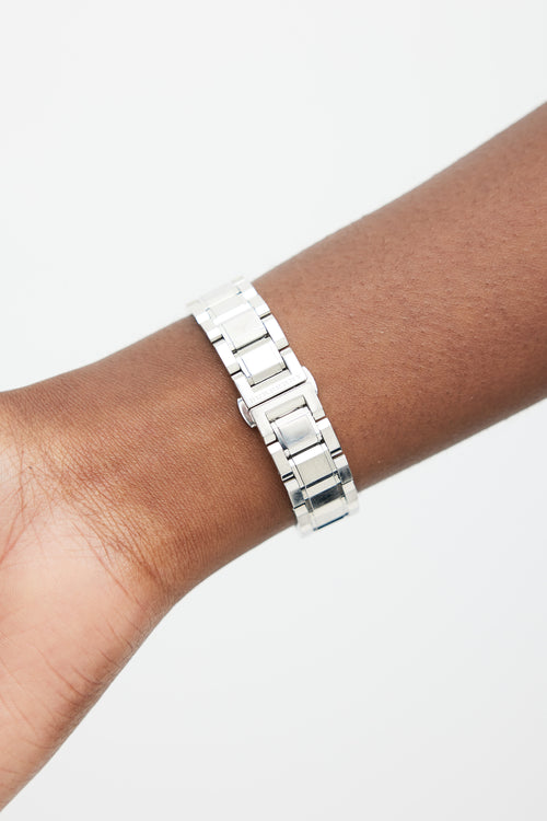 Burberry Silver & White Heritage Watch