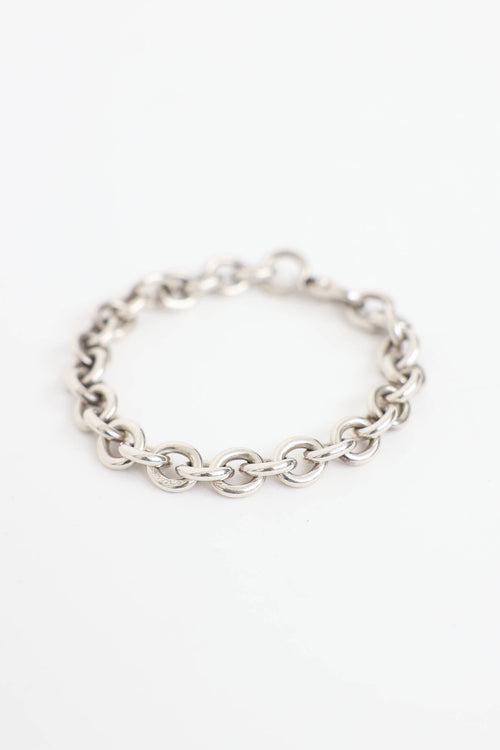 Tiffany & Co. Sterling Silver Round Link Bracelet