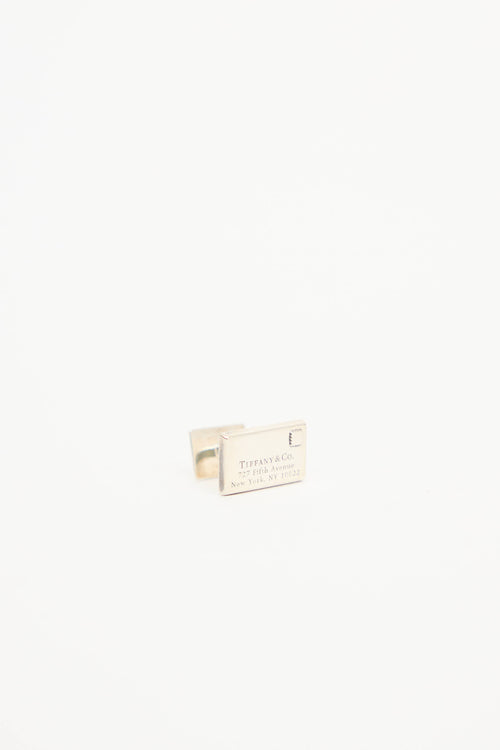 Tiffany & Co. Sterling Silver Envelope Cufflinks
