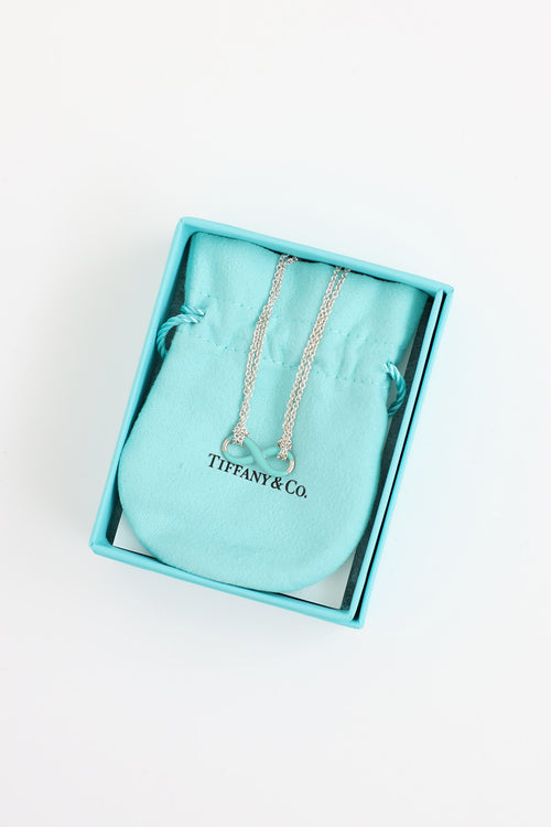Tiffany & Co. Sterling Silver Infinity Pendant Necklace