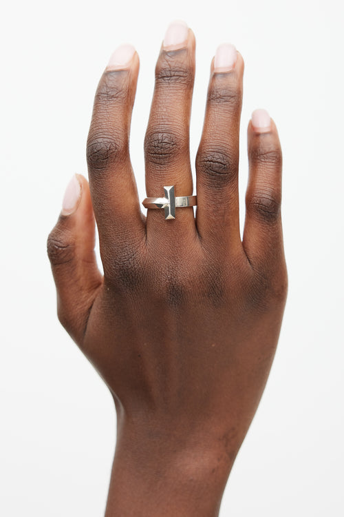 Tiffany & Co. 18K White Gold T1 Ring