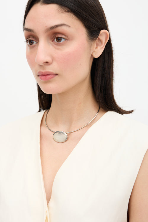 Tiffany & Co. Sterling Silver Disc Necklace