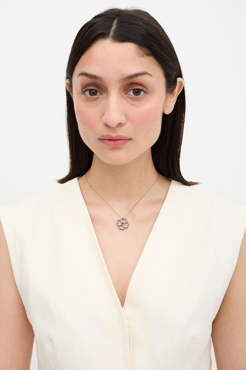 Tiffany & Co. Sterling Silver Four Heart Clover Necklace
