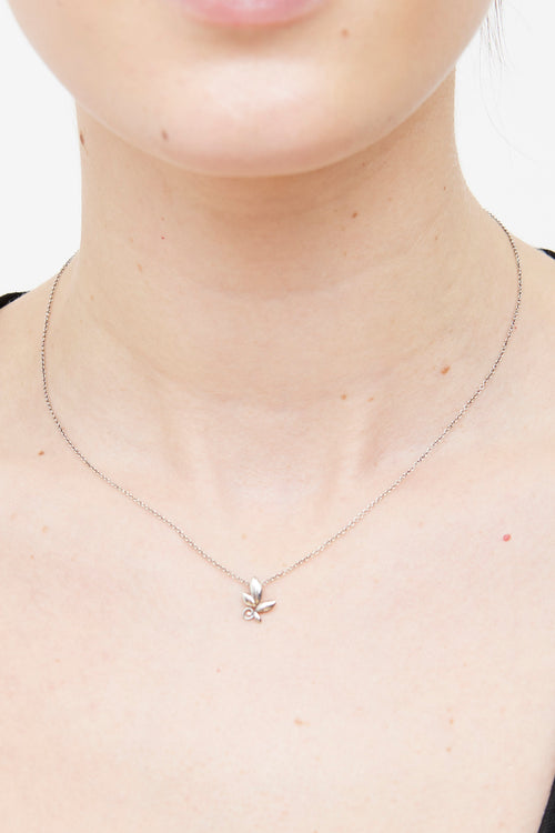 Tiffany & Co. Sterling Silver Olive Leaf Necklace