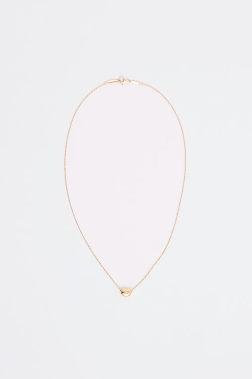 Tiffany & Co. x Elsa Peretti 18K Yellow Gold Bean Necklace