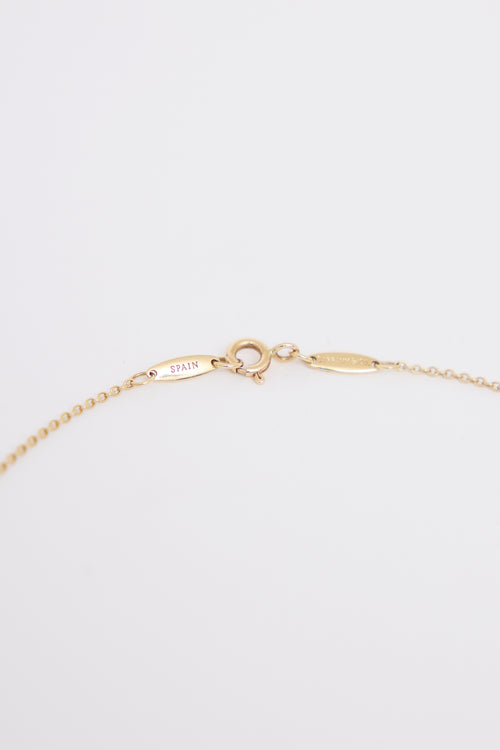 Tiffany & Co. x Elsa Peretti 18K Yellow Gold Bean Necklace