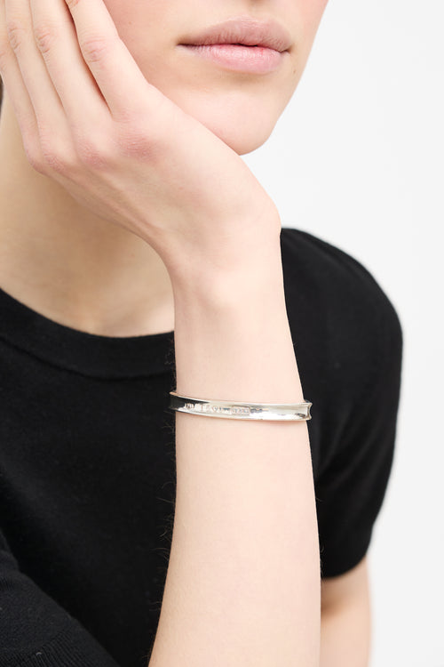 Tiffany & Co. Sterling Silver 1837 Cuff Bracelet