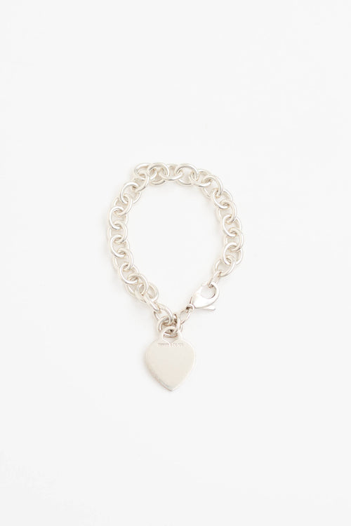 Tiffany & Co. Sterling Silver Heart Bracelet