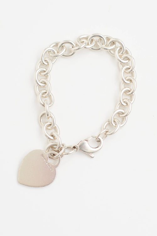 Tiffany & Co. Sterling Silver Heart Bracelet