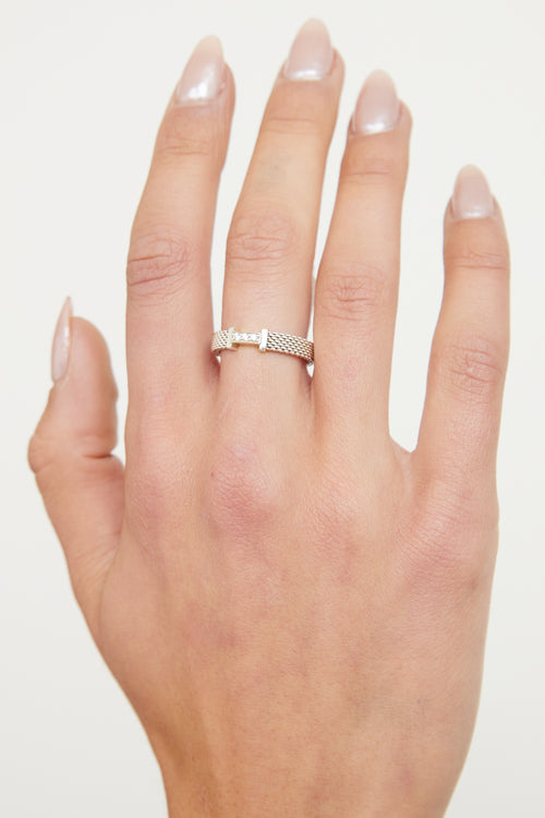 Tiffany & Co. Sterling Silver Mesh Somerset Ring
