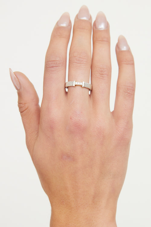 Tiffany & Co. Sterling Silver Mesh Somerset Ring