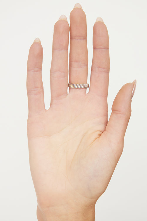 Tiffany & Co. Sterling Silver Mesh Somerset Ring
