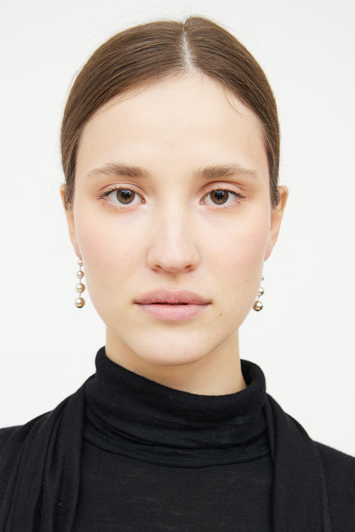 Tiffany & Co. Sterling Silver Ball Drop Earrings