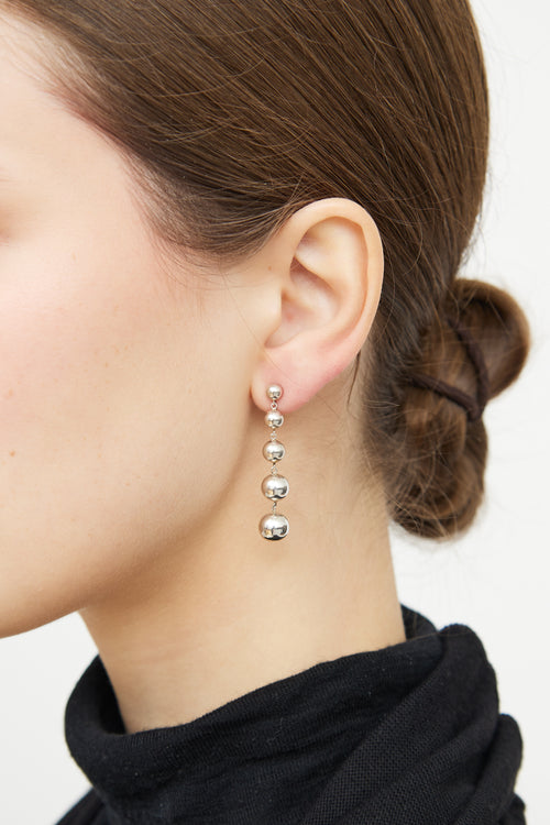 Tiffany & Co. Sterling Silver Ball Drop Earrings