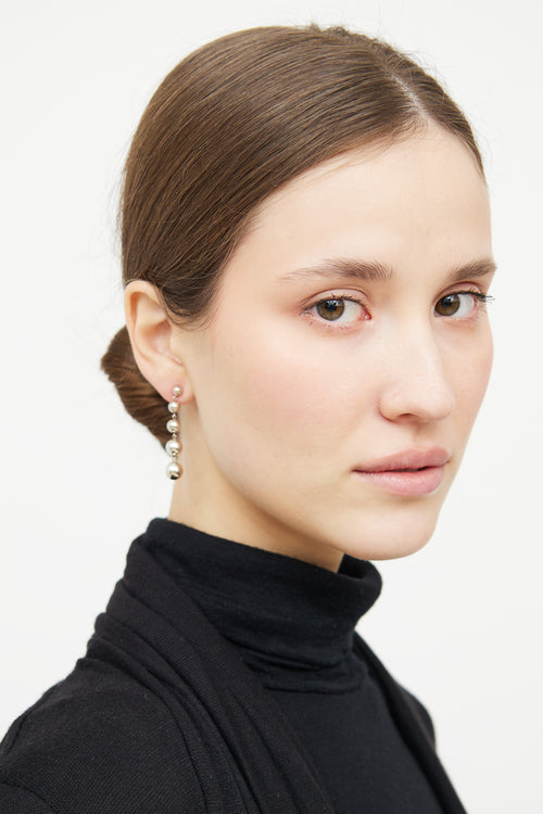 Tiffany & Co. Sterling Silver Ball Drop Earrings