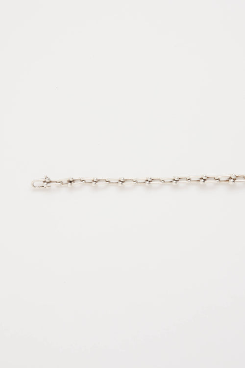 Tiffany & Co. Sterling Silver Hardwear Graduated Link Necklace